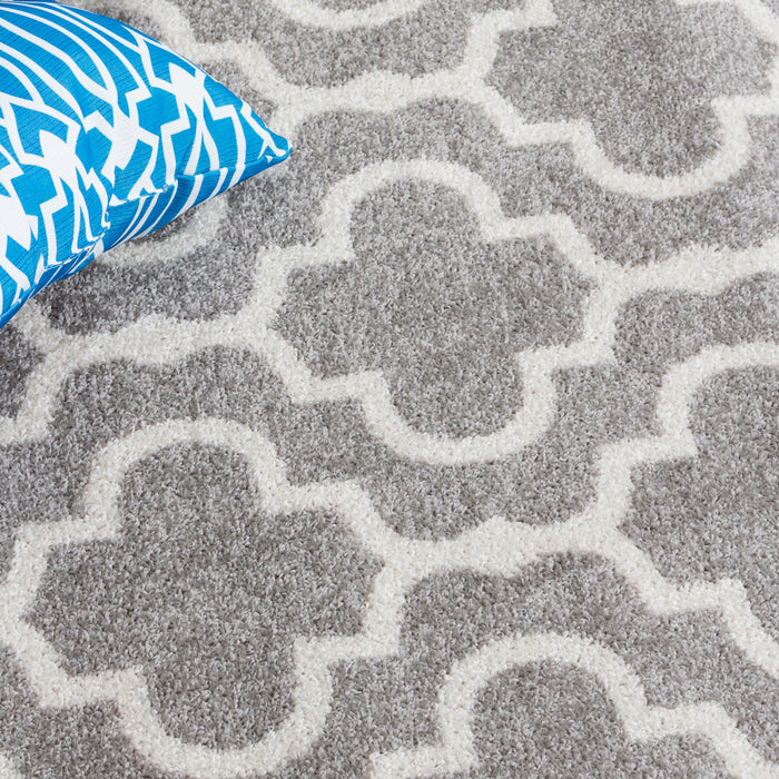 Lav Lat Grey 5x8 Area Rug