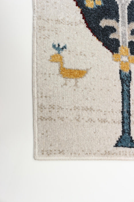 Pine Ivory Machine Washable Area Rug - 3'0\" x 5'0\"