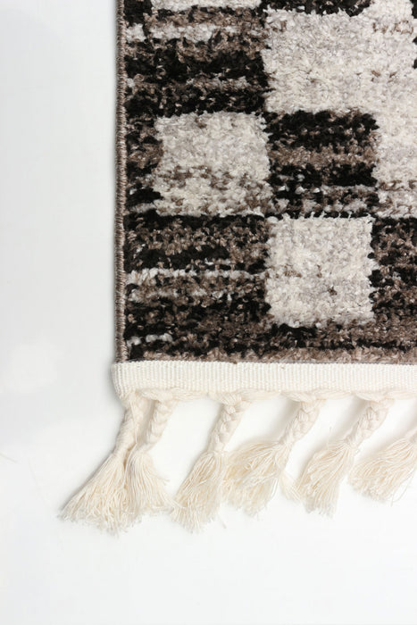 Vera Quattro Ivory/Grey Area Rug - 5'2\" x 7'5\"