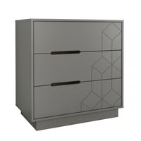 Nordika 3-Drawer Chest - Grey 