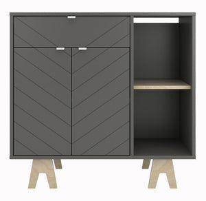 Nordika Gossip Accent Cabinet - Grey