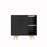 Nordika Gossip Accent Cabinet - Black 