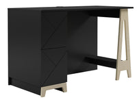 Nordika Atypik 2-Drawer Desk - Black 