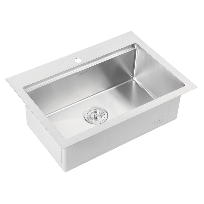 Ancona 28\" Drop-In Workstation Kitchen Sink - AN-3127