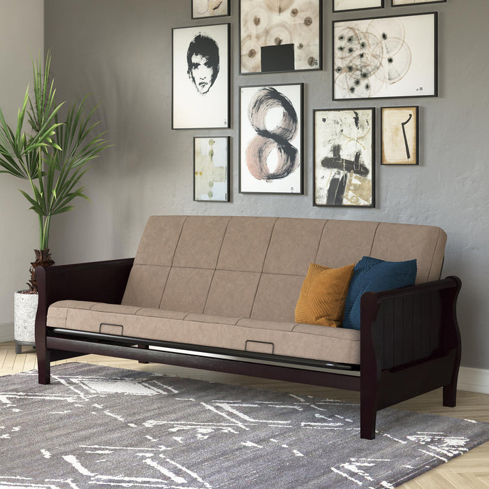 DHP Soren Quilted Microfiber Full Futon Mattress - Tan