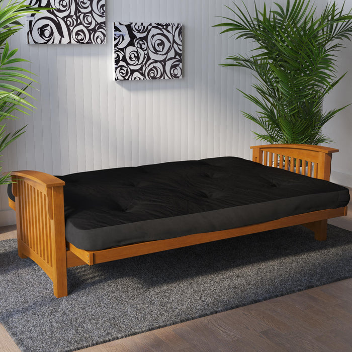 DHP Fletcher Thermobonded Polyester Fill Full Futon Mattress - Dark Grey