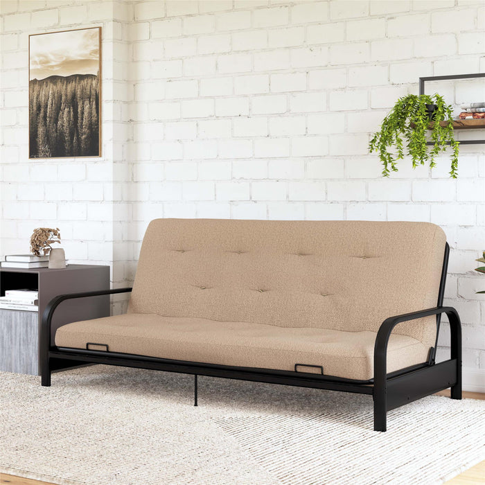 Signature Sleep Braga Full Bonnell Coil Futon Mattress - Tan