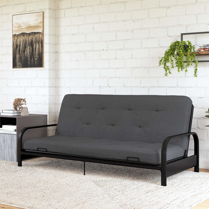 Signature Sleep Braga Full Bonnell Coil Futon Mattress - Grey