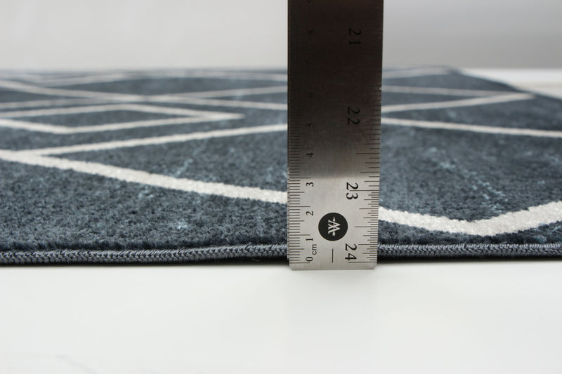 Kenza Blue Machine Washable Area Rug - 8'0\" x 10'0\"