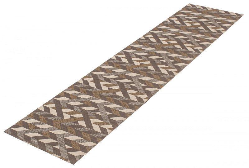 Bellezza Dark Brown 2'2\" x 14'0\" Area Rug