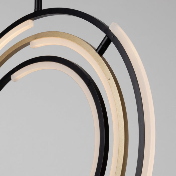 Trilogy Black & Brass Integrated LED Pendant II