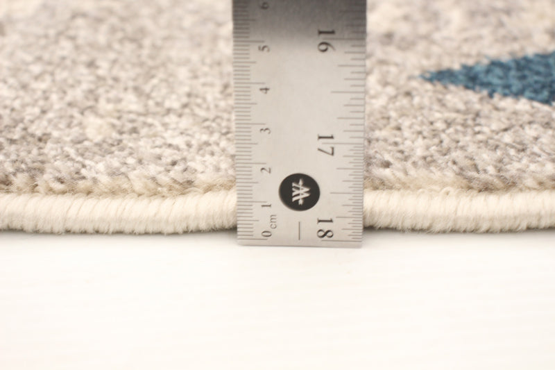 Raja Ivory-Blue Area Rug - 7'10\" x 10'2\"