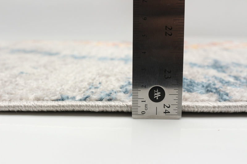 Vera Sun Ivory/Blue Area Rug - 2'7\" x 8'4\"