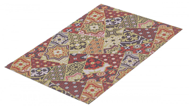 Bellezza Red / Green 2'2\" x 3'0\" Area Rug