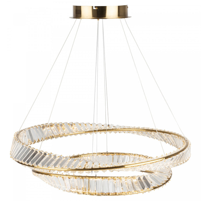 Stella 65 W LED Brushed Brass Chandelier