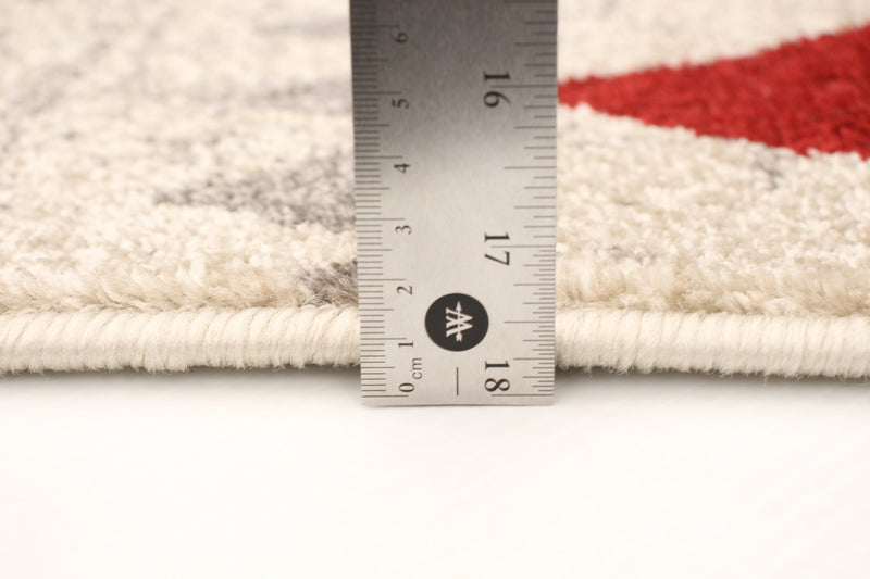 Raja Ivory-Red Area Rug - 7'10\" x 10'2\"