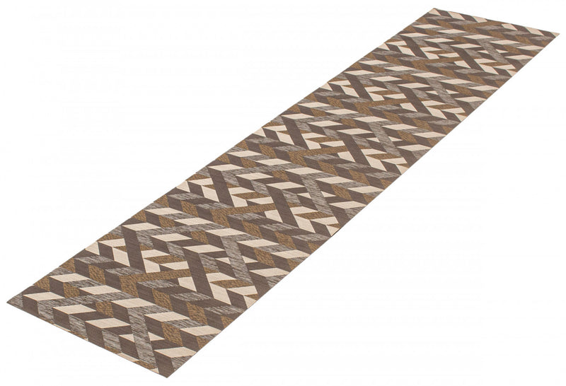 Bellezza Dark Brown 2'2\" x 28'0\" Area Rug
