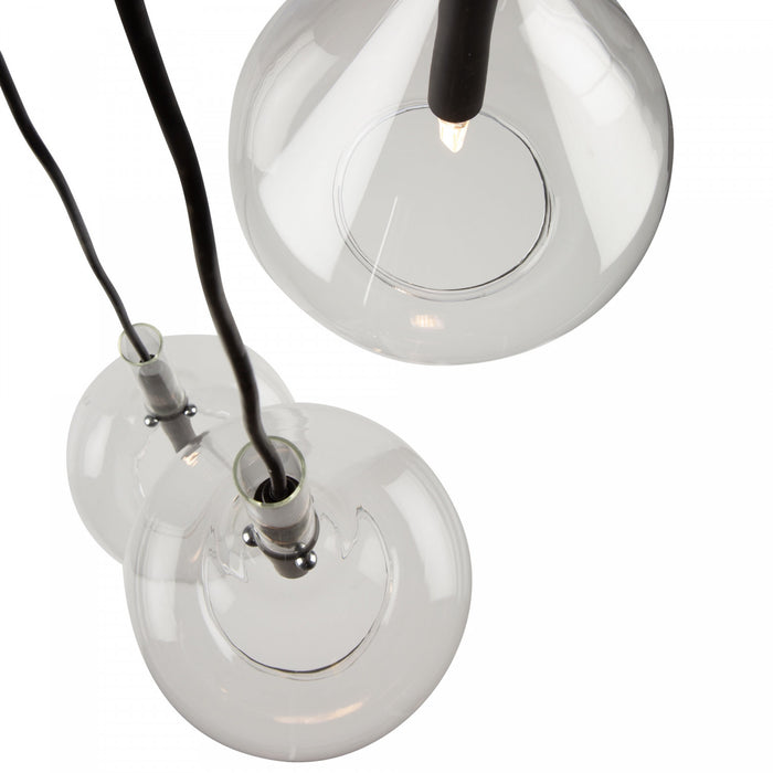 Conic 3-Light Black Pendant
