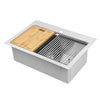 Ancona 28\" Dual Mount Workstation Kitchen Sink - AN-33104