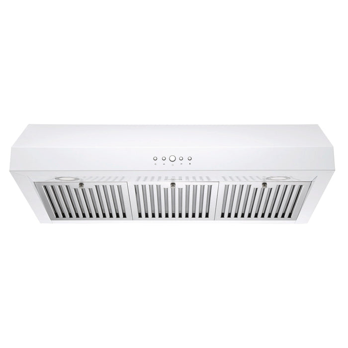 Ancona 36\" Ducted Under Cabinet Range Hood - AN-18043WH