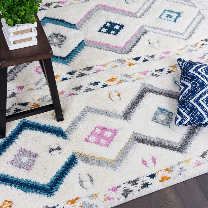 Lola Chevron 3x5 Area Rug