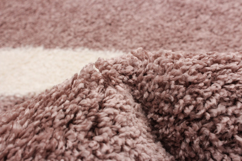 Luci Pink Shag 7'10\" x 10'0\" Area Rug