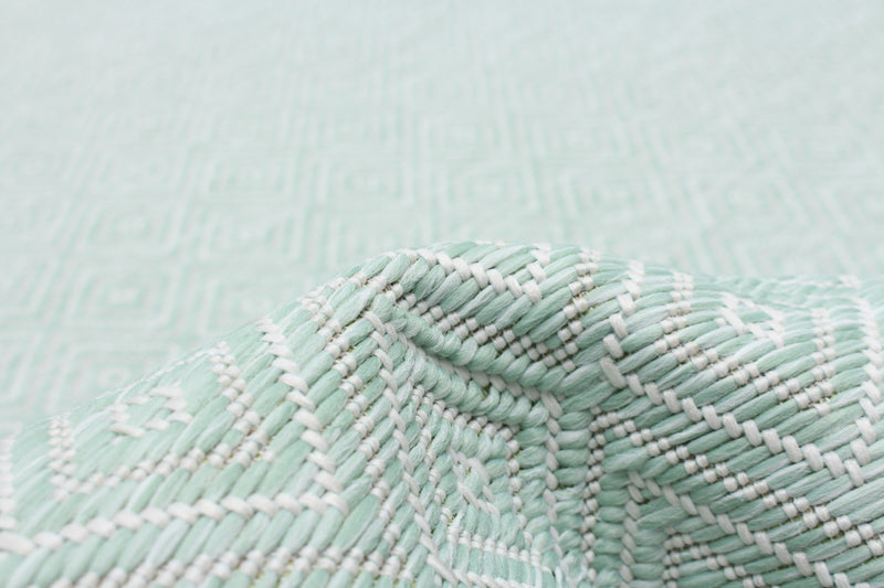 Neisha Diamond Mint Rug 6'7\" X 9'6\" Area Rug