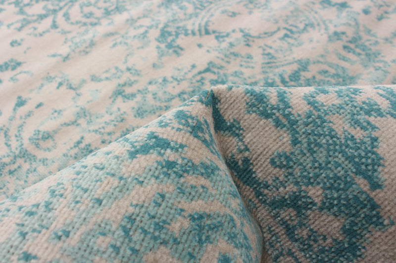 Corinne Aqua 5'3\" x 7'7\" Area Rug