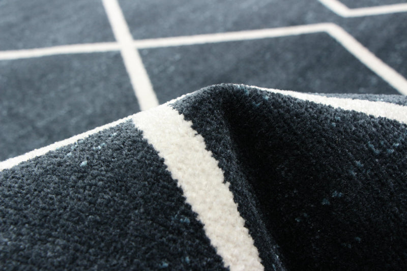Kenza Blue Machine Washable Area Rug - 8'0\" x 10'0\"