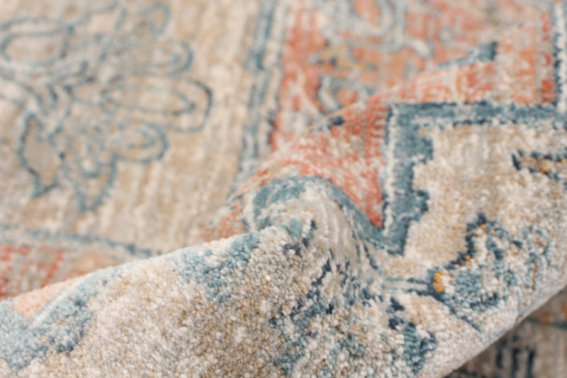 Baina Heriz Beige Area Rug - 5'3\" x 6'7\"