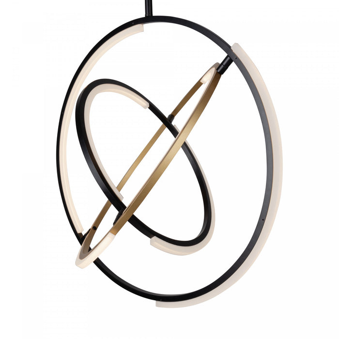 Trilogy Black & Brass Integrated LED Pendant II