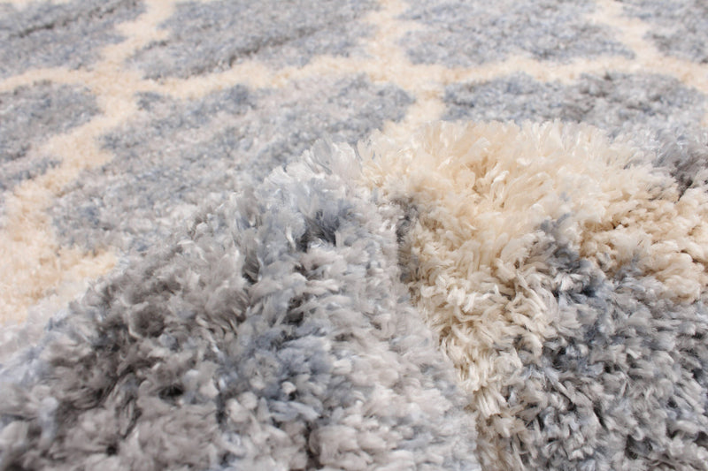 Dimity Grey/Light Blue Area Rug - 3'11\" x 5'7\"