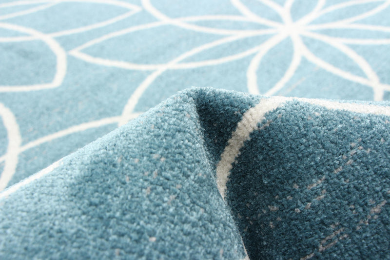 Terali Turquoise Machine Washable Area Rug - 5'0\" x 7'0\"