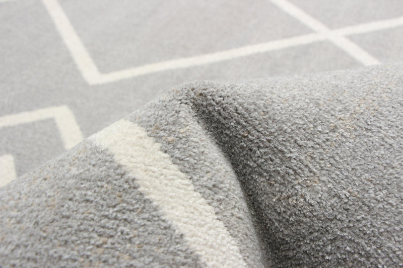 Kenza Grey Machine Washable Area Rug - 8'0\" x 10'0\"