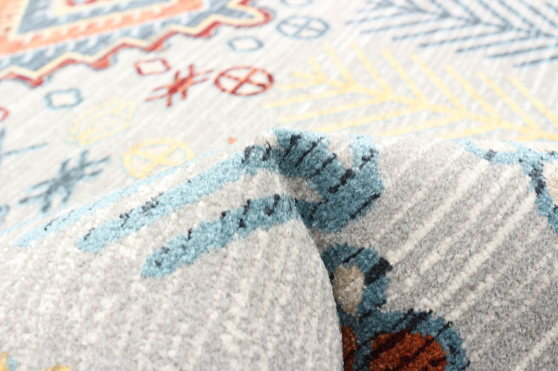 Gypsy Grey Machine Washable Area Rug - 5'0\" x 7'0\"
