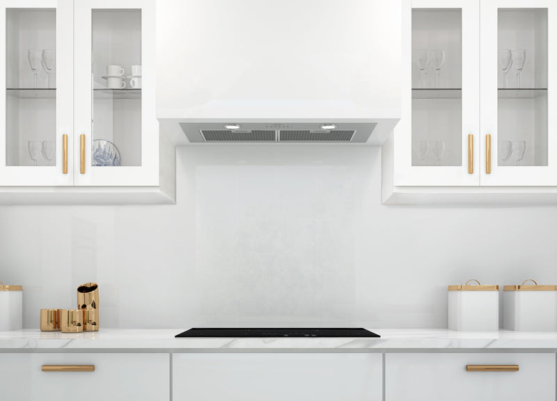 Ancona BN628 28\" Built-In Ducted Range Hood with Night Light - AN-1321