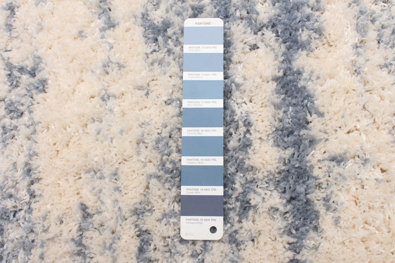 Kei Cream/Light Blue Area Rug - 6'7\" x 9'6\"