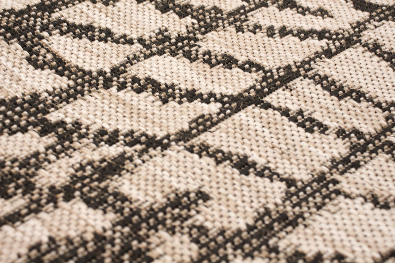 Sadie Safari Silver-Black Area Rug - 5'3\" x 7'7\"