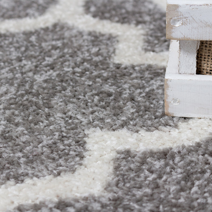 Lav Lat Grey 3x5 Area Rug