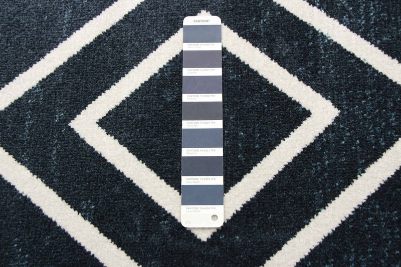 Kenza Blue Machine Washable Area Rug - 6'0\" x 9'0\"