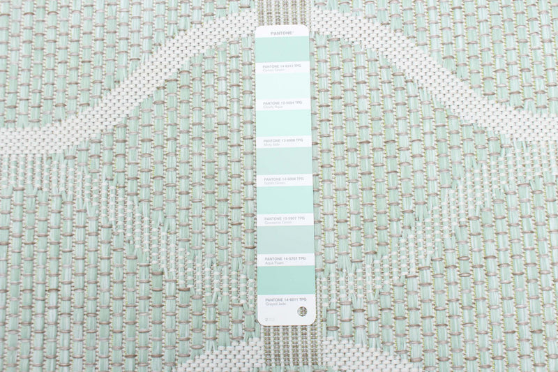 Neisha Abstract Mint Rug 5'3\" X 7'3\" Area Rug