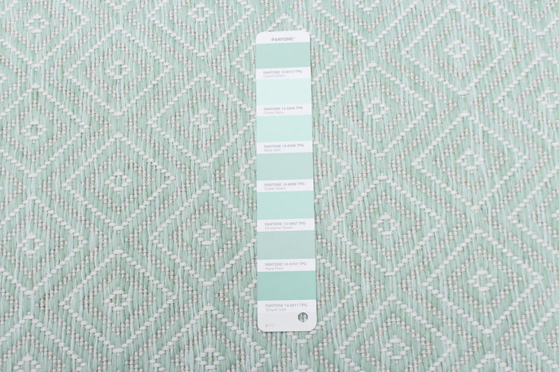 Neisha Diamond Mint Rug 5'3\" X 7'3\" Area Rug