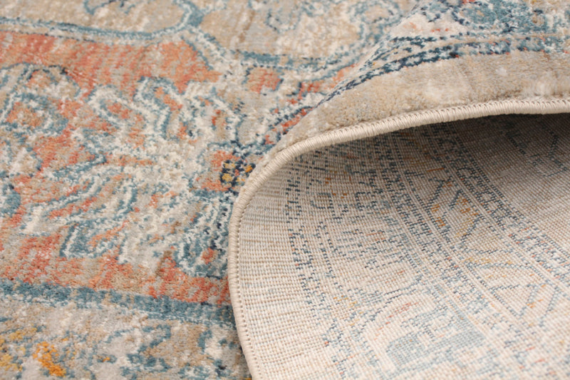 Baina Heriz Beige Area Rug - 5'3\" x 6'7\"