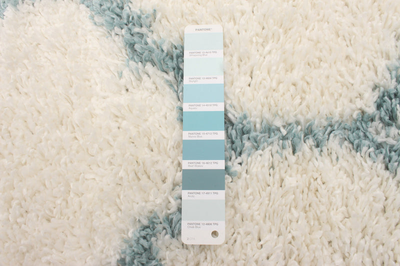 Helma Trellis Cream Shag 3'11\" X 5'11\" Area Rug