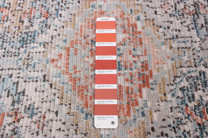 Leandra Copper/blue Rug 3'11\" X 5'11\" Area Rug