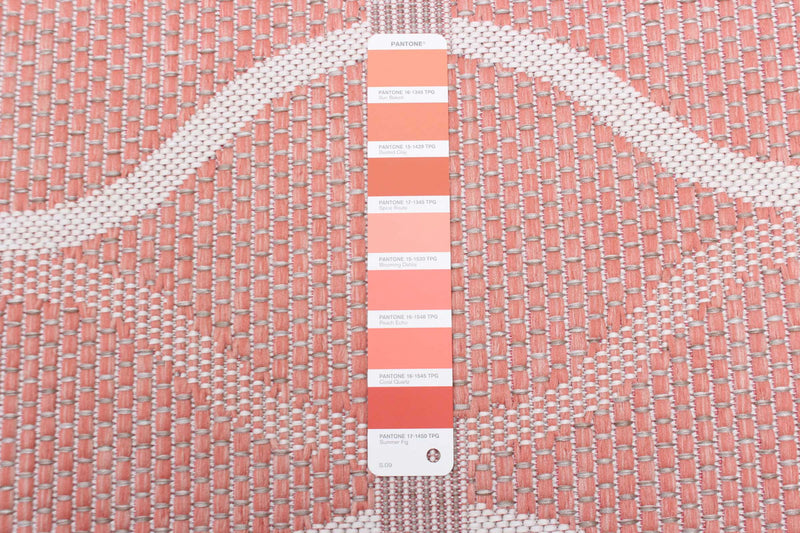 Neisha Abstract Coral Rug 5'3\" X 7'3\" Area Rug