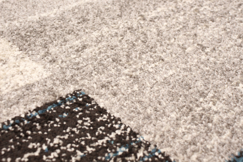 Aya Grey-Blue Area Rug - 3'11\" x 5'7\"