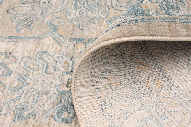 Baina Heriz Beige-Grey Area Rug - 6'7\" x 9'10\"