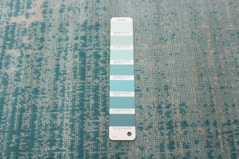 Janaki Teal 6'7\" x 9'6\" Area Rug