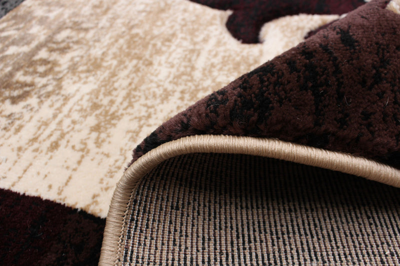 Neda Burgundy Area Rug - 3'11\" X 5'7\" 